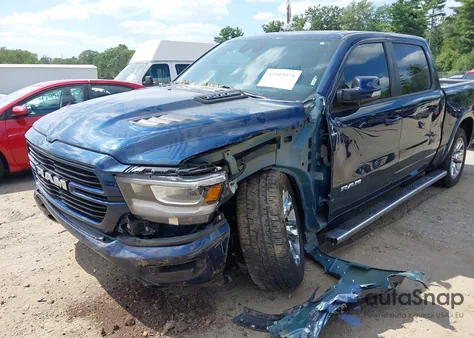 2022 Ram 1500 Laramie 4X4 5'7 Box из США, поврежденный, VIN 1C6SRFJT6NN290658